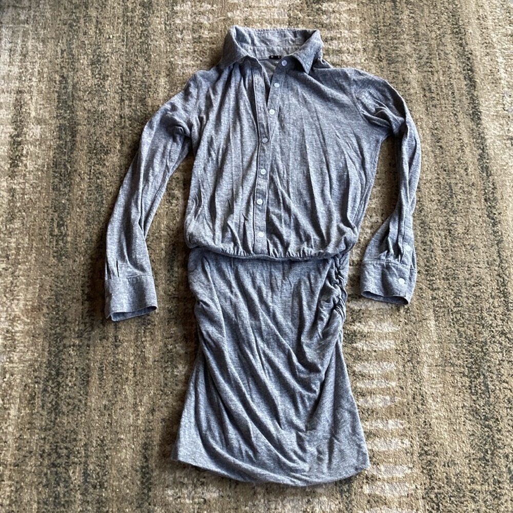 Monrow Collared T shirt Dress
